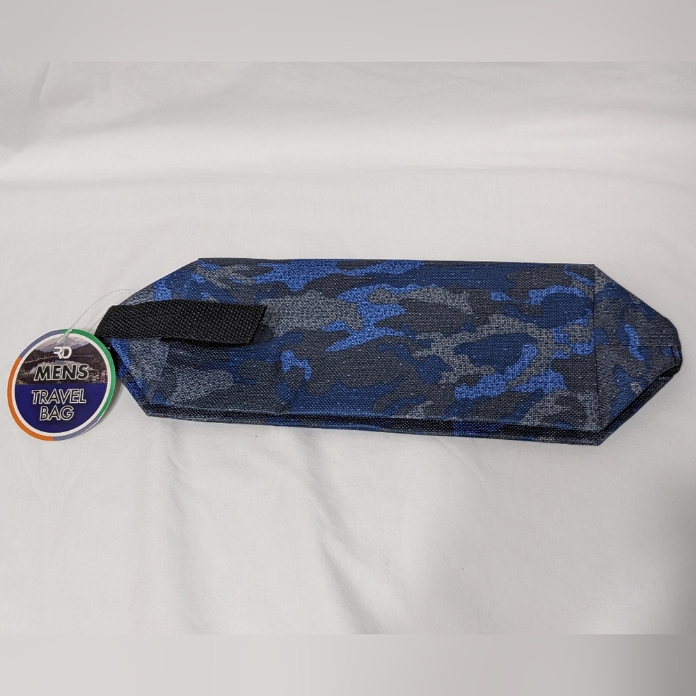 NWT Men's Blue Camo Accessory Travel Bag, Toiletry Bag - Picture 6 of 8